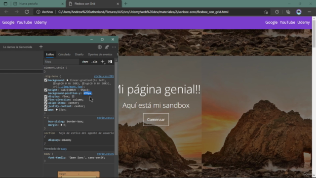 Desarrollo web FrontEnd desde 0 + Diseño web básico – Screenshot 1