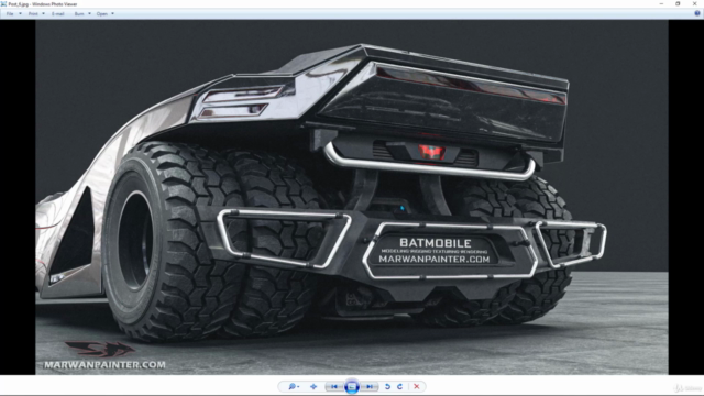 Blender: Create and rig realistic Batmobile from A to Z – Screenshot 2