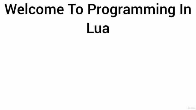 Lua Programming Master The Fundamentals For Beginners – Screenshot 1