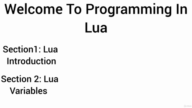 Lua Programming Master The Fundamentals For Beginners – Screenshot 3