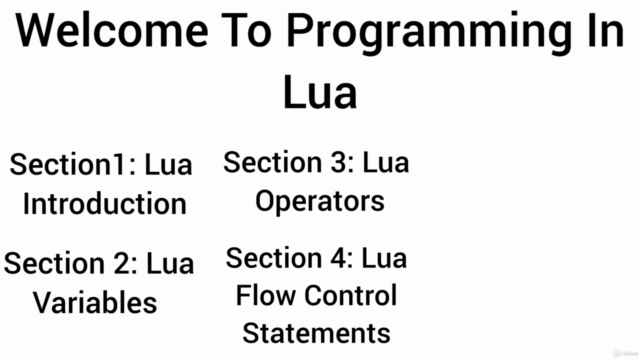 Lua Programming Master The Fundamentals For Beginners – Screenshot 4