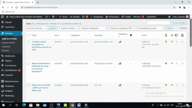 Curso de posicionamiento web y seo en Google (100% practico) – Screenshot 3