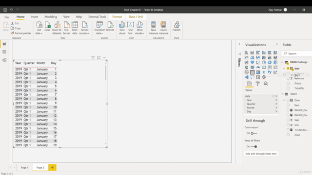 Learn DAX in POWERBI Desktop Part 2/2 – Screenshot 1