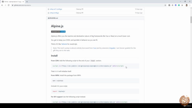 Learning Alpine.JS – Screenshot 1