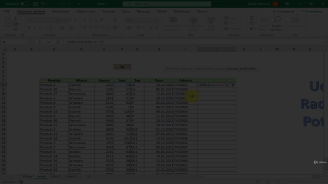 MS Excel Najbardziej przydatne funkcje – Screenshot 2