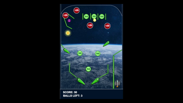 Create a Space Pinball Game in Construct 2 – Screenshot 1