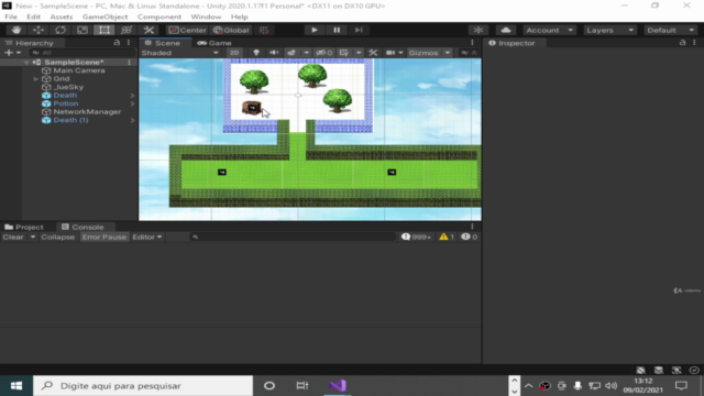 Desenvolvimento de Games(Unity) + Multiplayer(Mirror) – Screenshot 1