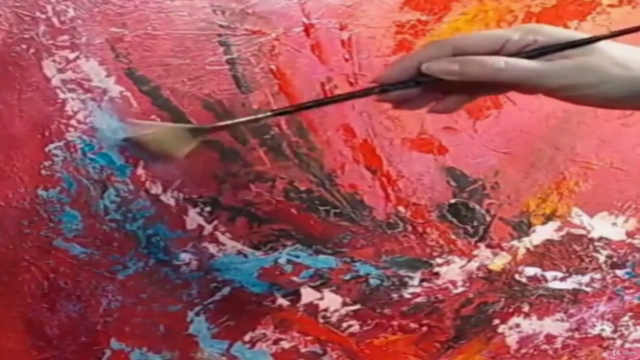 Expressionism Abstract Acrylic Art Painting 3D – Screenshot 4