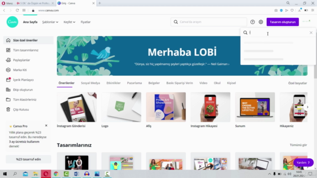 Sosyal Medya İçin Özgün ve Profesyonel Logo Tasarla | Canva – Screenshot 1