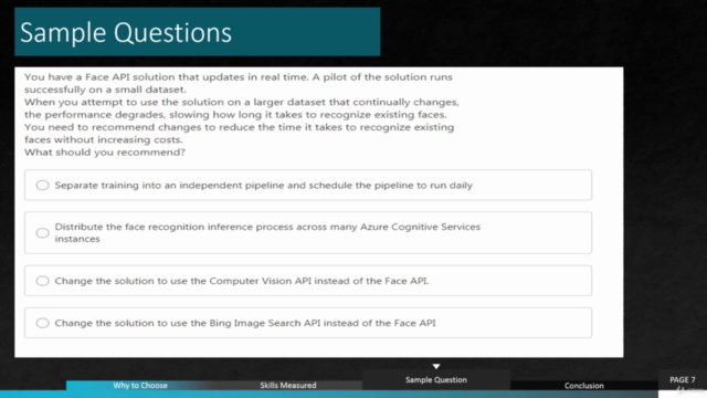 AI-100:Design & Implementing Azure AI Solution - Pract Test – Screenshot 3
