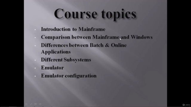 Introduction to Mainframe and TSO & ISPF – Screenshot 1