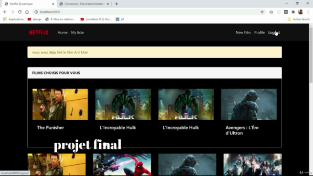 Python & Django Formation complète développeur web – Screenshot 3