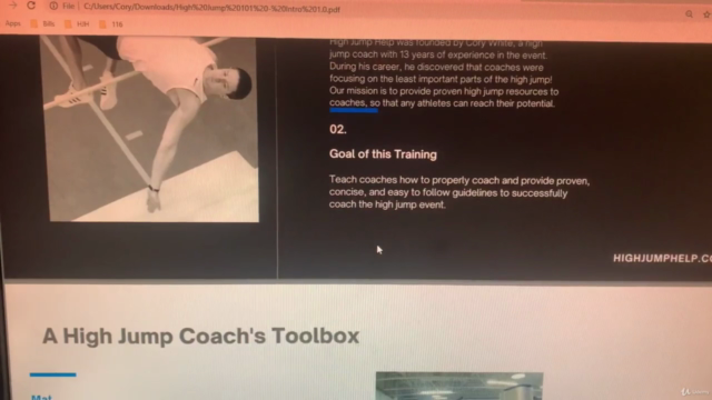 High Jump 101 E-Course – Screenshot 4