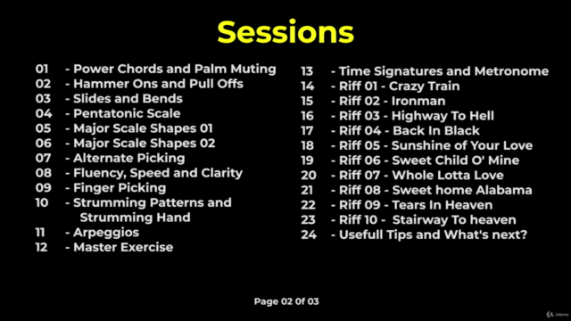 Essential Guitar Techniques and 10 Iconic Classic Rock Riffs – Screenshot 3