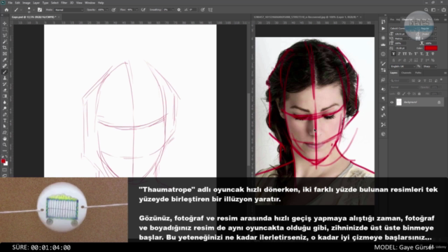 Adobe Photoshop ile Dijital Boyama ve Portre İllüstrasyonu – Screenshot 3