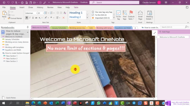 Learn Microsoft OneNote With Claudia - Screenshot_01