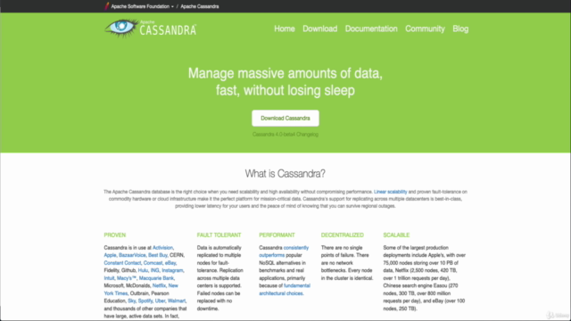 Apache Cassandra v3 NoSQL. Data backup with Python3, AWS S3. – Screenshot 1
