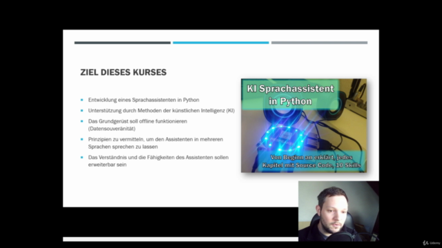 Entwicklung eines KI-gestützten Sprachassistenten mit Python – Screenshot 1