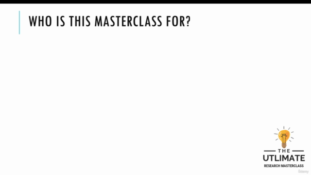 The Ultimate Research MasterClass – Screenshot 4