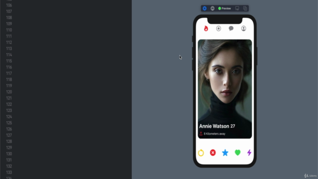 SwiftUI Design Course- Make Tinder UI – Screenshot 1