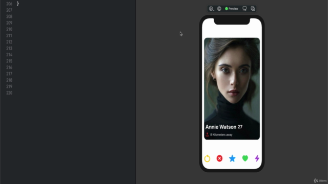SwiftUI Design Course- Make Tinder UI – Screenshot 3