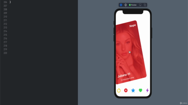 SwiftUI Design Course- Make Tinder UI – Screenshot 4
