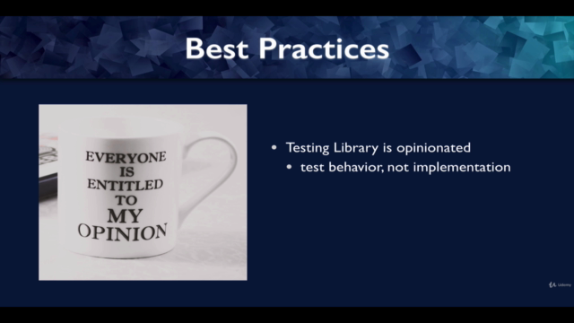 React Testing Library with Jest / Vitest – Screenshot 2