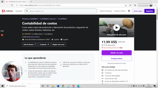 Contabilidad de costos – Screenshot 1