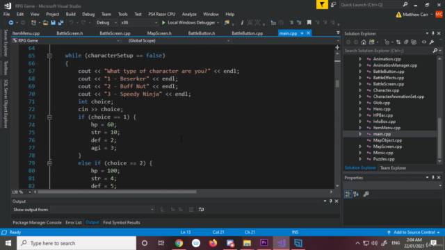 Lets Learn C++ and Make a 2D Dungeon Game! – Screenshot 1