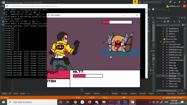 Lets Learn C++ and Make a 2D Dungeon Game! – Screenshot 4