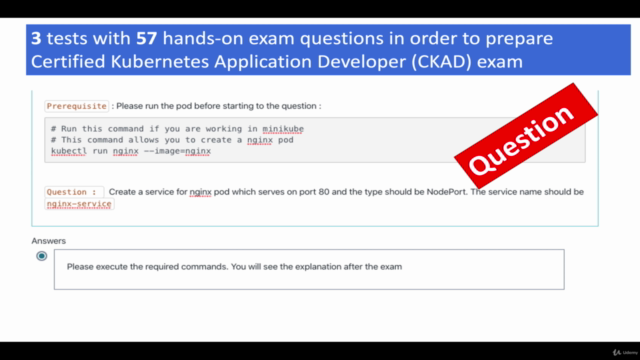 CKAD Kubernetes Application Developer Practise Test – Screenshot 3