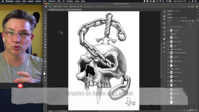 Monte e Desenhe Estampas e Tatuagens com Photoshop CC – Screenshot 4