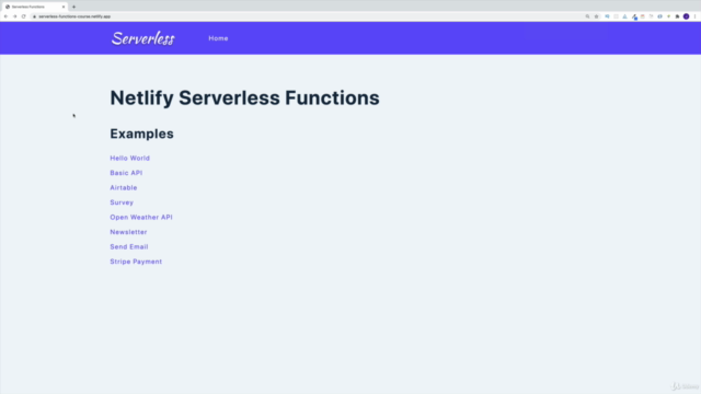Serverless Functions with Netlify – Screenshot 1
