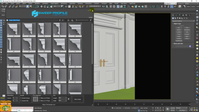 3ds max Modellazione Architettonica Sweep Pro. – Screenshot 1