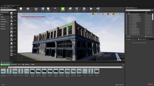 Modular Game Asset Creation: Blender to Unreal Engine 5 – Screenshot 1