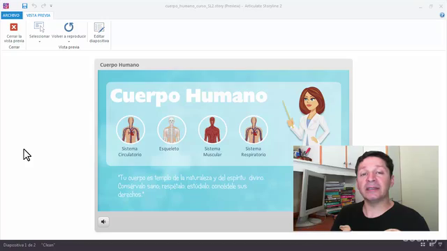 Articulate Storyline: Mi primer e-learning interactivo – Screenshot 1