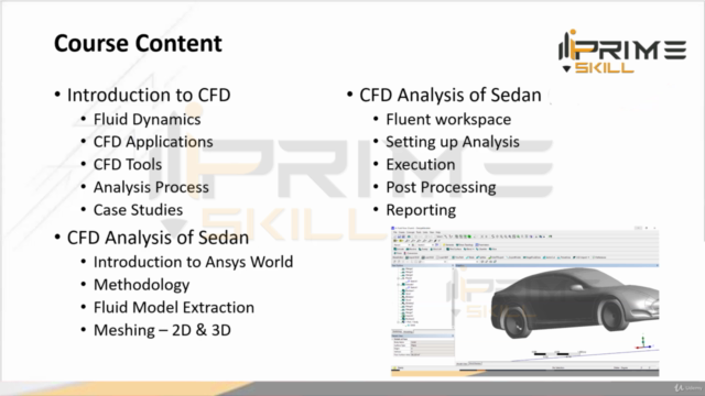 Computational Fluid Dynamics of High Speed Car using ANSYS – Screenshot 1