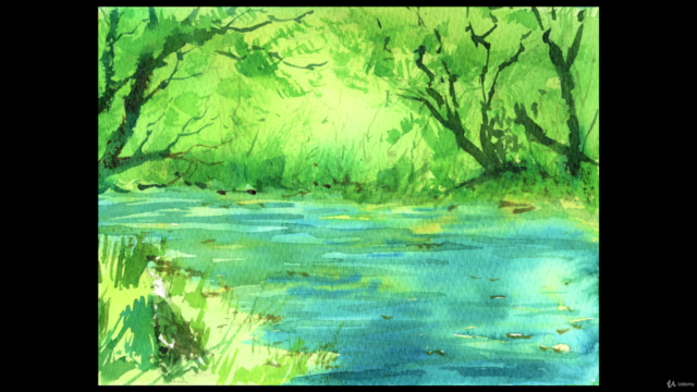 Watercolor Sketching: Natural Landscapes (Trees and Water) – Screenshot 3