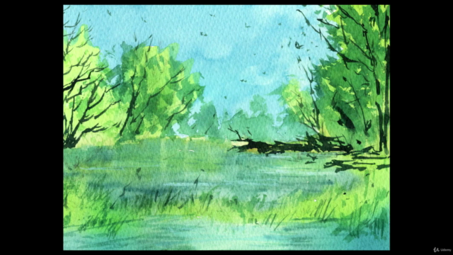 Watercolor Sketching: Natural Landscapes (Trees and Water) – Screenshot 4