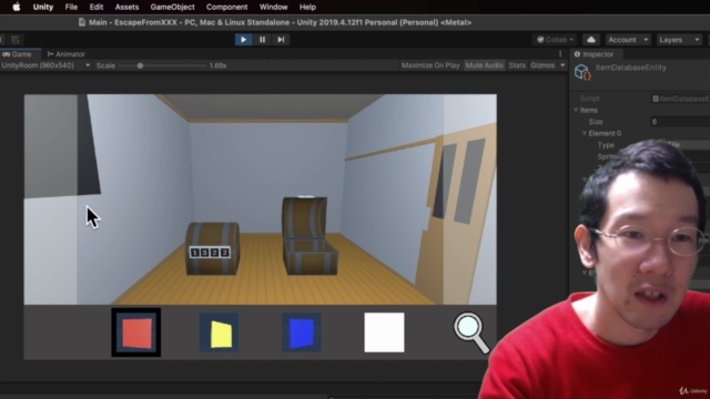 Unity3Dゲーム開発入門:Unityインストラクターと共に進める脱出ゲーム作成講座ハンズオンコース【スタジオしまづ】 – Screenshot 2