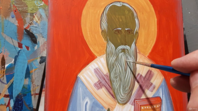 Ζωγραφική βυζαντινής εικόνας «Ο Άγιος Πολυχρόνιος» - Screenshot_03