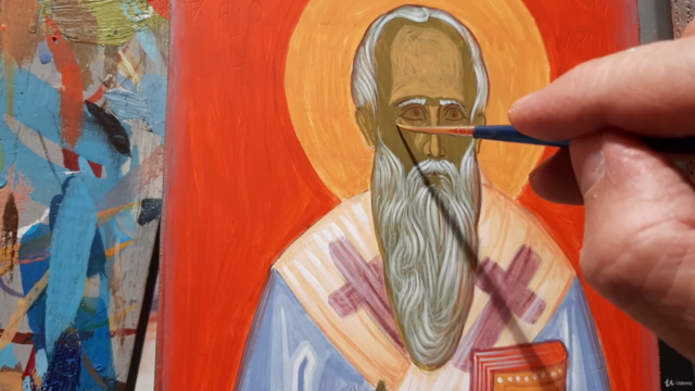Ζωγραφική βυζαντινής εικόνας «Ο Άγιος Πολυχρόνιος» - Screenshot_04