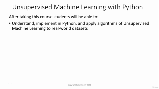 Unsupervised Machine Learning with Python – Screenshot 1