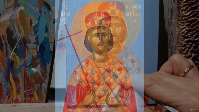 Βυζαντινή ζωγραφική της εικόνας του Άγιου Κωνσταντίνου - Screenshot_01