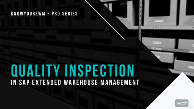 SAP Extended Warehouse Management - Quality Inspection QIE – Screenshot 1