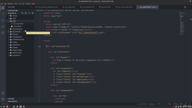Master D3.js with Concepts & 25+ Projects | ~43 Hours – Screenshot 3