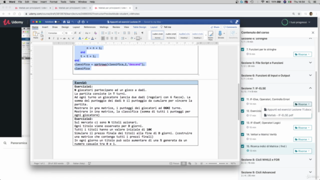 Matlab basics in Italiano – Screenshot 3