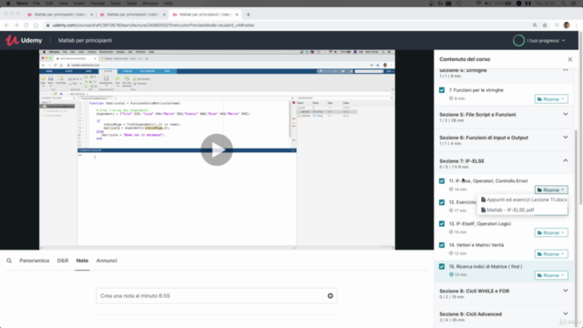 Matlab basics in Italiano – Screenshot 4