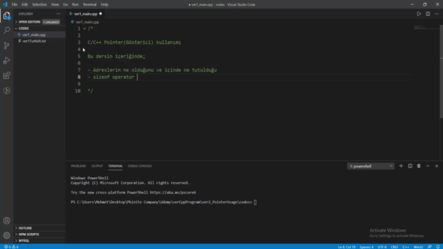 Pointer | İleri Seviye C/C++ Programlama | OOP – Screenshot 1