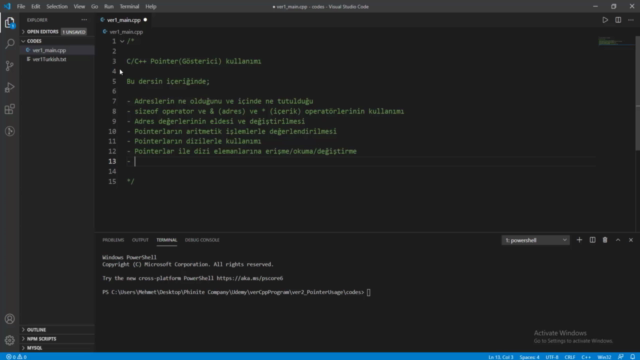 Pointer | İleri Seviye C/C++ Programlama | OOP – Screenshot 3